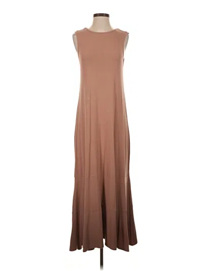 Pre-owned Blank Casual Dress In Brown