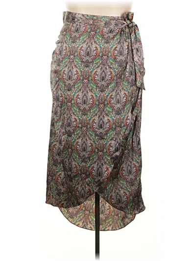 Pre-owned Blank Casual Skirt In Gray