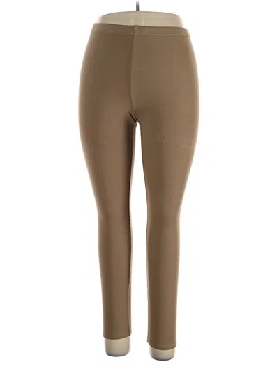 Pre-owned Blank Leggings In Brown