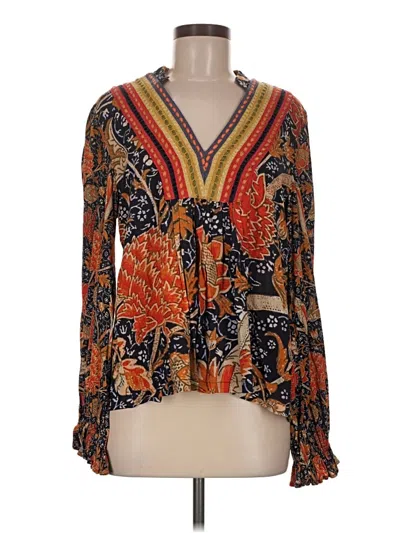 Pre-owned Blank London 3/4 Sleeve Blouse In Orange