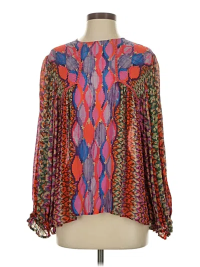 Pre-owned Blank London 3/4 Sleeve Blouse In Red