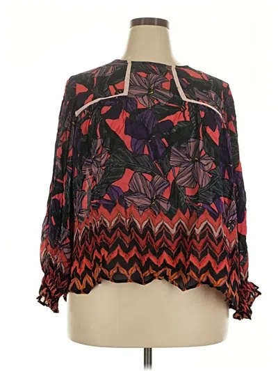 Pre-owned Blank London 3/4 Sleeve Blouse In Red
