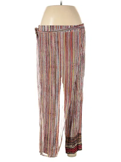 Pre-owned Blank London Casual Pants In Burgundy