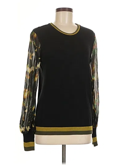 Pre-owned Blank London Long Sleeve Blouse In Black