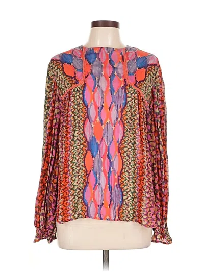 Pre-owned Blank London Long Sleeve Blouse In Pink