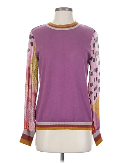 Pre-owned Blank London Long Sleeve Blouse In Purple