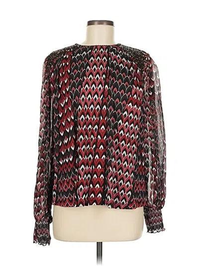 Pre-owned Blank London Long Sleeve Blouse In Red