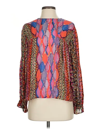 Pre-owned Blank London Long Sleeve Blouse In Red