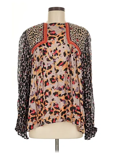 Pre-owned Blank London Long Sleeve T-shirt In Brown