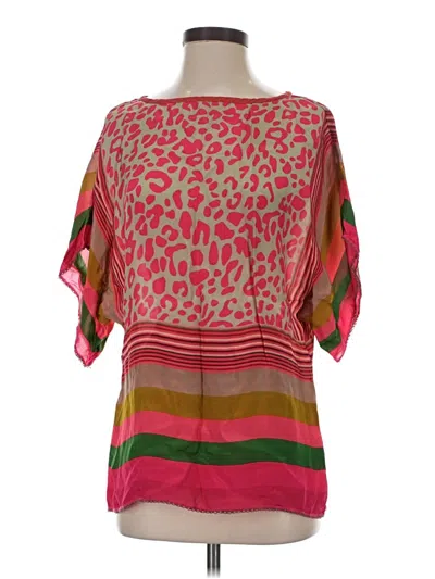 Pre-owned Blank London Short Sleeve Blouse In Pink