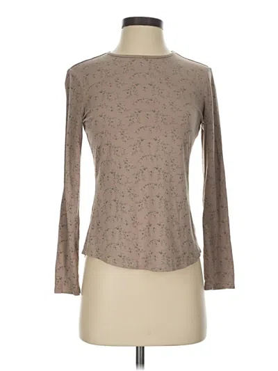 Pre-owned Blank Long Sleeve T-shirt In Brown