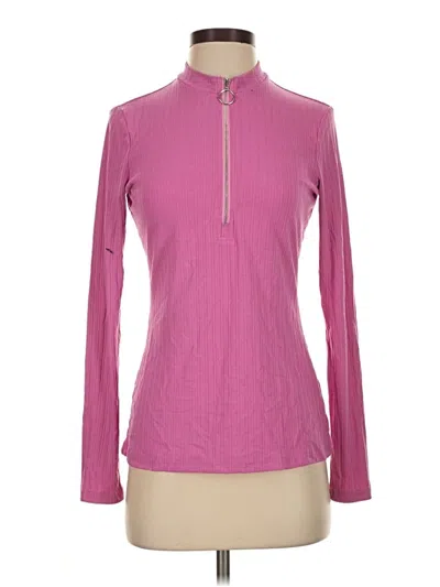 Pre-owned Blank Long Sleeve T-shirt In Pink
