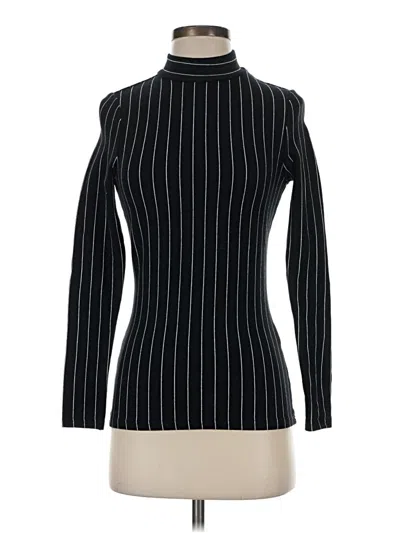 Pre-owned Blank Long Sleeve Turtleneck In Black