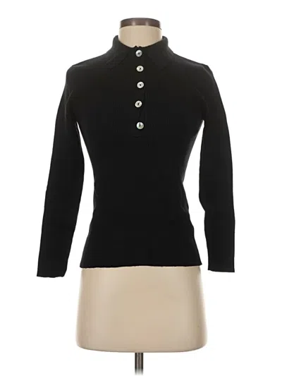 Pre-owned Blank Long Sleeve Turtleneck In Black