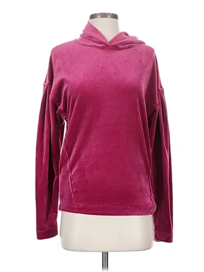 Pre-owned Blank Pullover Hoodie In Burgundy