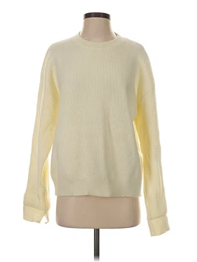 Pre-owned Blank Pullover Sweater In Yellow