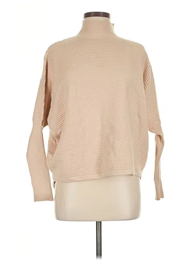 Pre-owned Blank Turtleneck Sweater In Tan