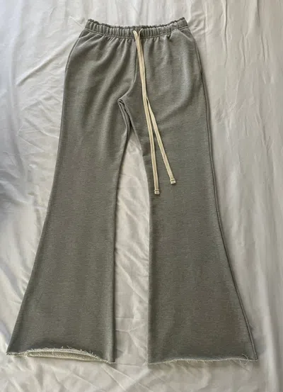 Pre-owned Blank X Made In Usa Big Flare Sweatpants Grey Terry 20oz Kapital Dept Rick Owens