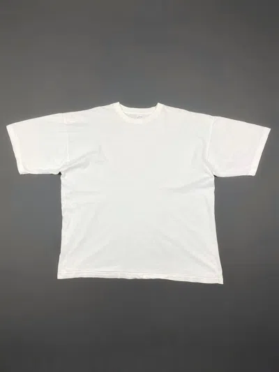 Pre-owned Blank X Vintage 1990's Vintage Boxy Blank Single Stitched Tee In White