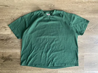 Pre-owned Blank X Vintage Blank Green T Shirt Double Sided