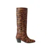 Blankens Women's Black / Brown The Joan High Rust Zebra In Brown