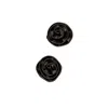 Blankens Women's Clip On Roses - The Jennie Black In Black