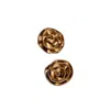 Blankens Women's Clip On Roses - The Jennie Gold In Metallic
