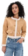 Blanknyc Cropped Jacket In Neutral