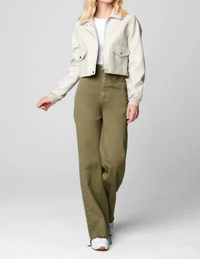 BLANKNYC ANY OTHER WAY PANTS IN ARMY GREEN