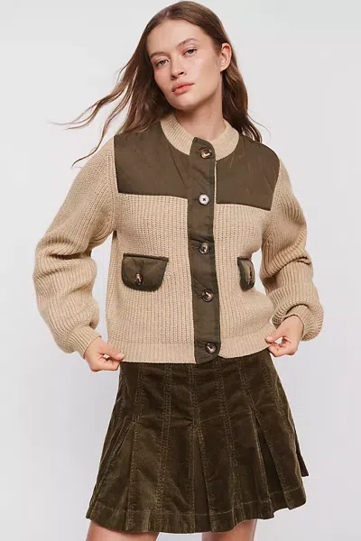 Blanknyc Back Roads Bomber Jacket In Neutral