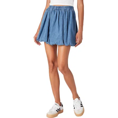 Blanknyc Balloon Denim Miniskirt In Dancing Queen