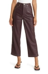 BLANKNYC BLANKNYC BAXTER RIB CAGE FAUX LEATHER CARPENTER PANTS