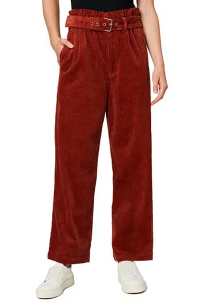 Blanknyc Baxter Ribcage Corduroy Paperbag Pants In Keep It Up
