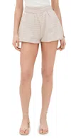 Blanknyc Beach Club Shorts Mauve/white