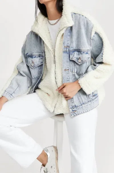 Blanknyc Bear Hug Jacket In White