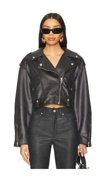 Blanknyc Behind The Scene Distressed Moto Jacket In Behind The Scenes