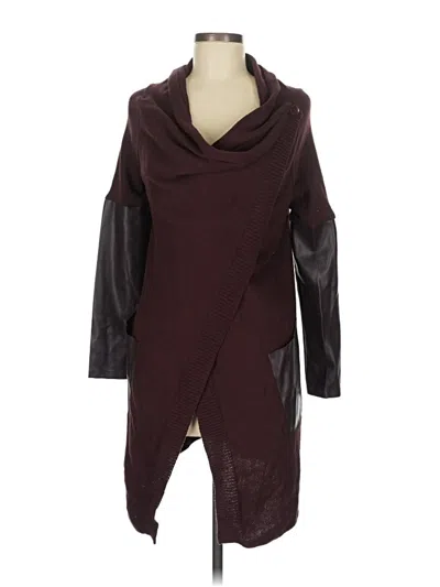 Pre-owned Blanknyc Blank Nyc 3/4 Sleeve Top Burgundy Cowl Neck Tops