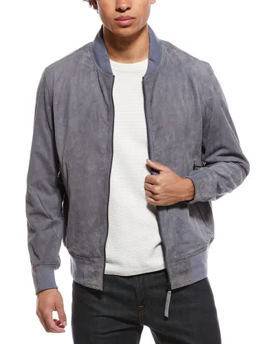 Blanknyc Blank Nyc Back In The Saddle Again Suede Jacket In Blue
