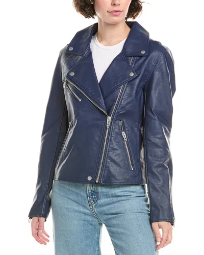 Blanknyc Blank Nyc Biker Jacket In Blue