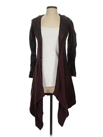 Pre-owned Blanknyc Blank Nyc Cardigan Sweater In Burgundy