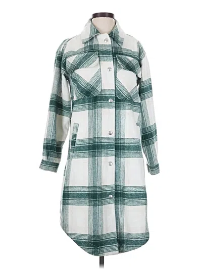 Pre-owned Blanknyc Blank Nyc Coat In Teal