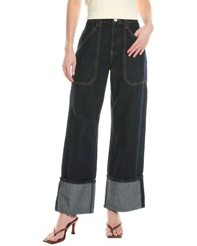 Blanknyc Blank Nyc Dark Indigo Wide Leg Jean In Blue