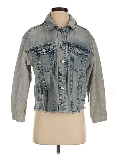 Pre-owned Blanknyc Blank Nyc Denim Jacket In Gray
