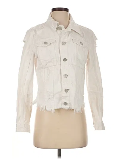 Pre-owned Blanknyc Blank Nyc Denim Jacket In White