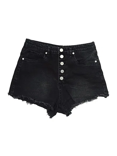 Pre-owned Blanknyc Blank Nyc Denim Shorts In Black