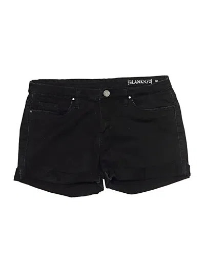 Pre-owned Blanknyc Blank Nyc Denim Shorts In Black