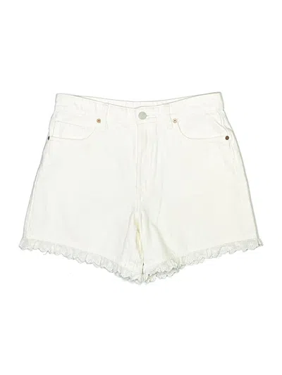 Pre-owned Blanknyc Blank Nyc Denim Shorts In Ivory