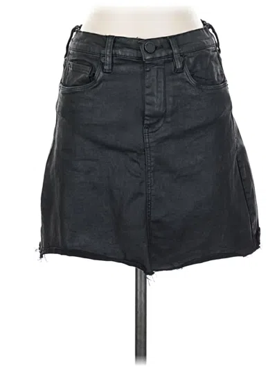 Pre-owned Blanknyc Blank Nyc Denim Skirt In Black