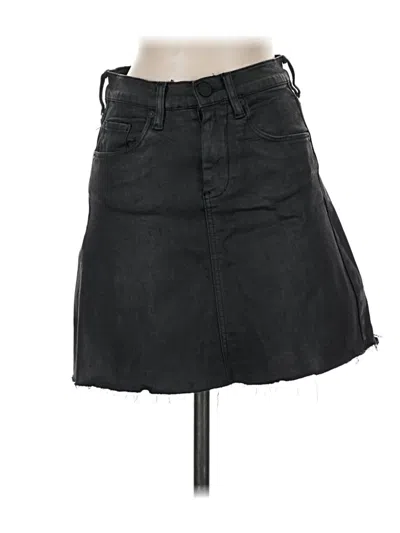 Pre-owned Blanknyc Blank Nyc Denim Skirt In Black