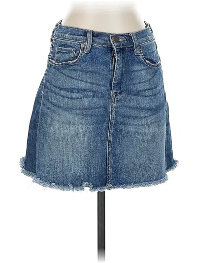 Pre-owned Blanknyc Blank Nyc Denim Skirt In Blue
